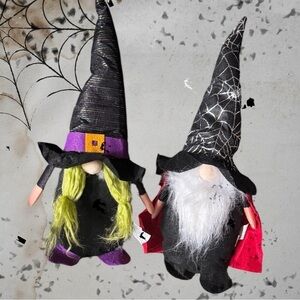 Halloween Witch & Wizard Gnomes (new)